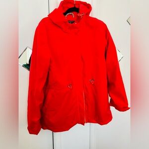 G.H. Bass & Co. Red and Black Hooded  women’s Jacket size S